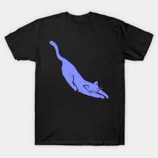 Purple Cat Sleeping T-Shirt